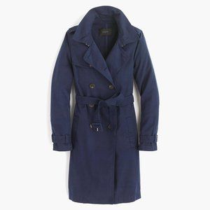 Washed cotton trench coat